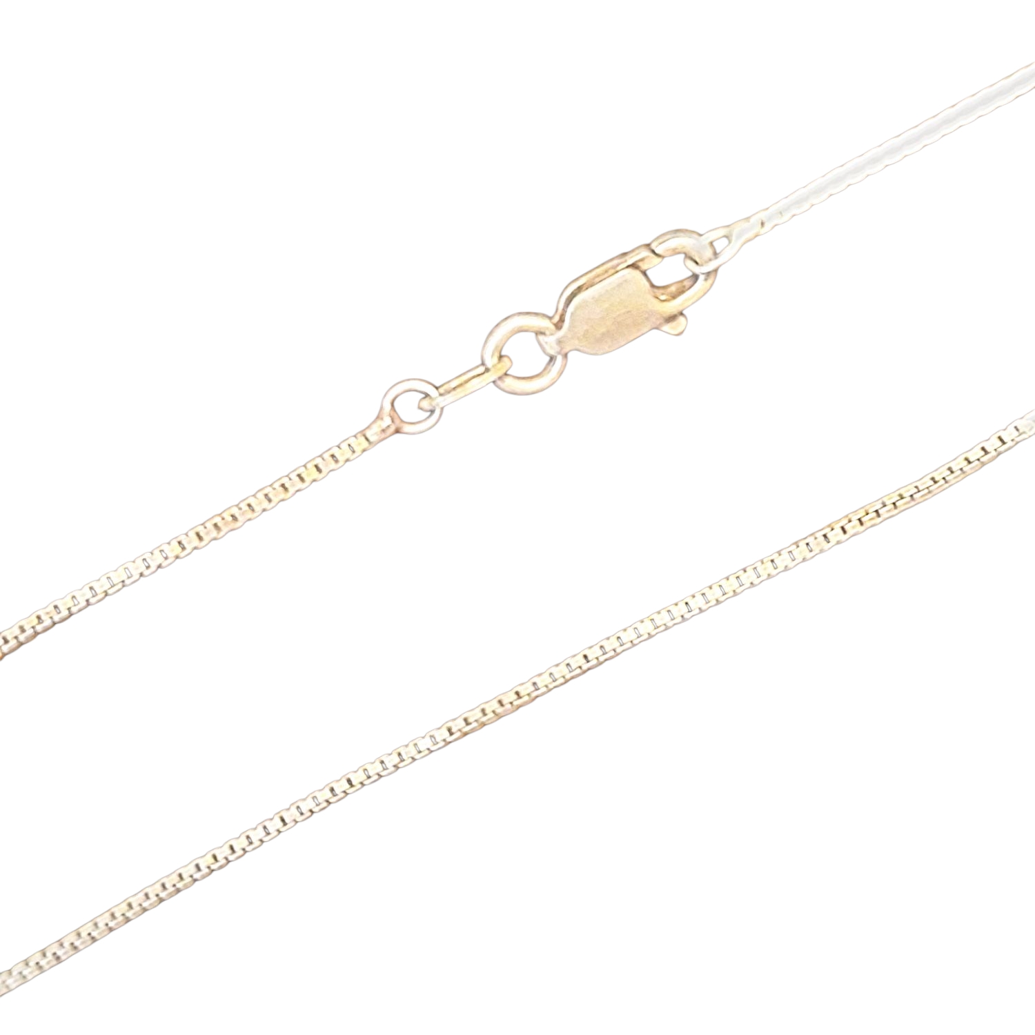 1mm Italian Sterling Silver Box Chain 20 Length 39$